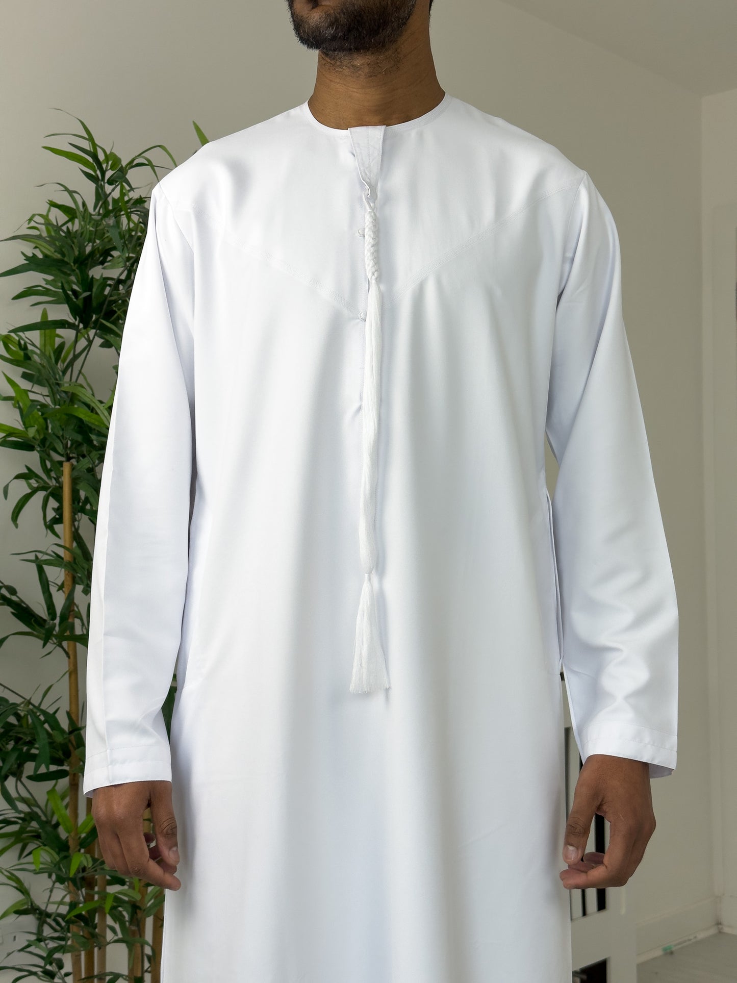 Emirati Thobe with Imamah and Hat (White)